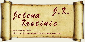 Jelena Krstinić vizit kartica